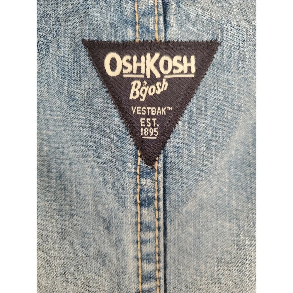 OshKosh B'Gosh Overalls Shorts 4T  Toddler Vestback NEW